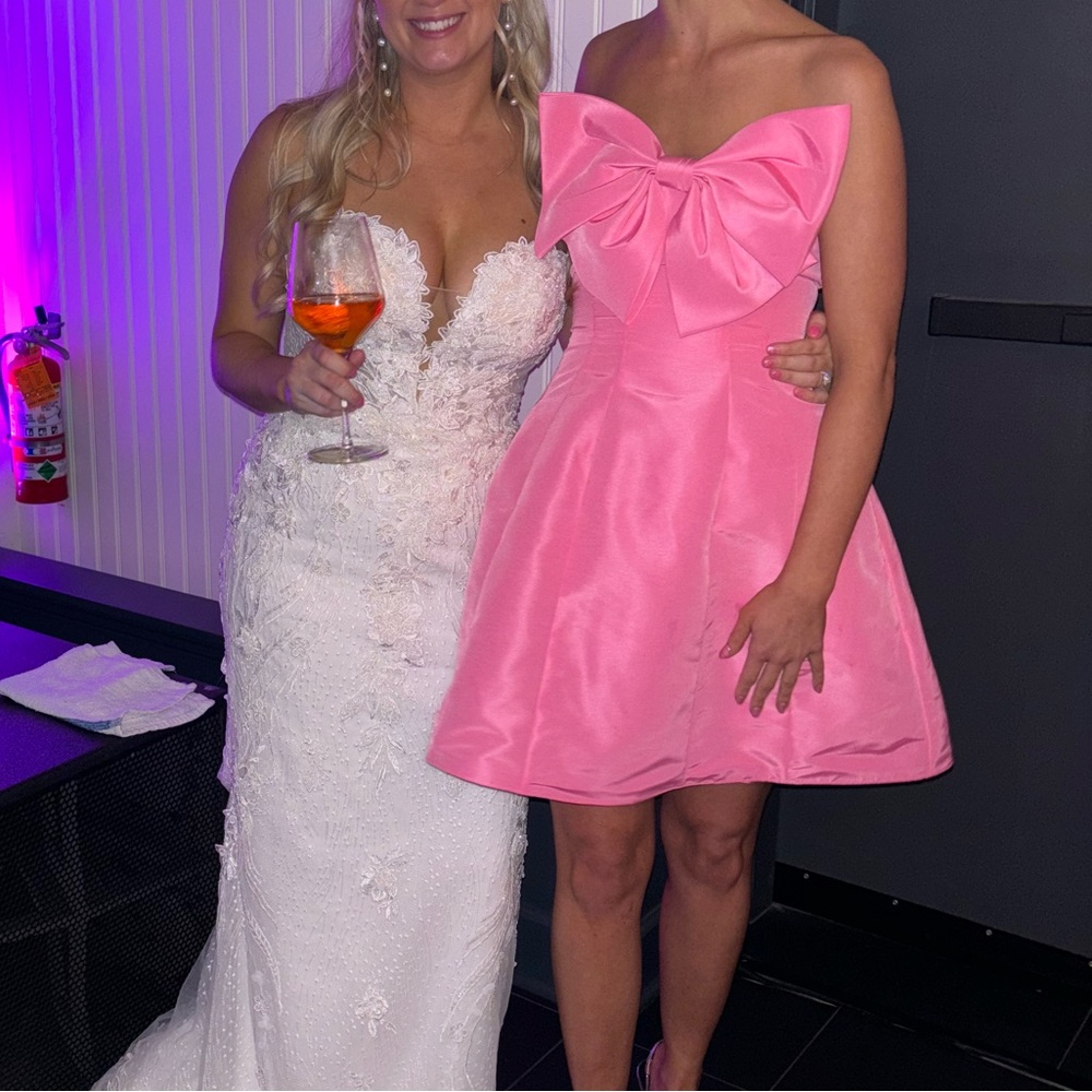 Mac Duggal Pink Mini Dress - Picture 2 of 6